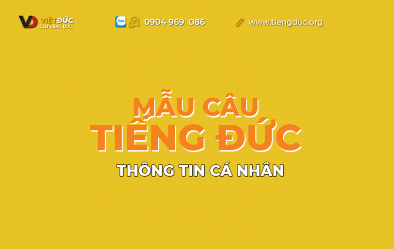 Mẫu câu tiếng Đức theo chủ đề thông tin cá nhân