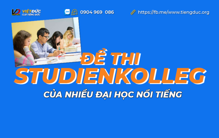 Đề thi Studienkolleg của nhiều trường đại học nổi tiếng tại Đức