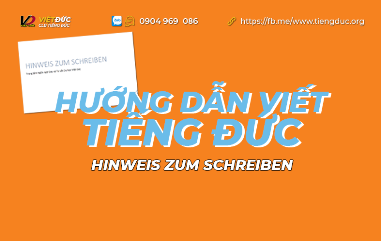 Hướng dẫn viết tiếng Đức