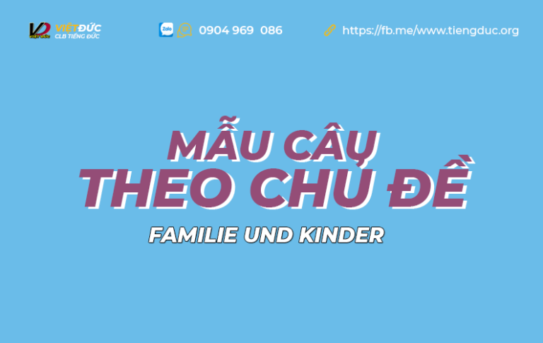 Mẫu câu tiếng Đức theo chủ đề gia đình và con cái