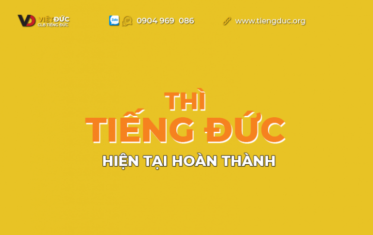 Thì hiện tại hoàn thành trong tiếng Đức