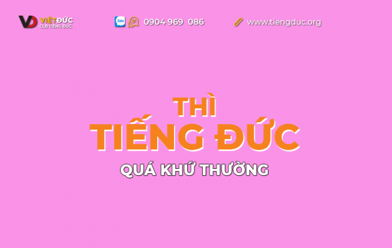 Thì quá khứ thường trong tiếng Đức