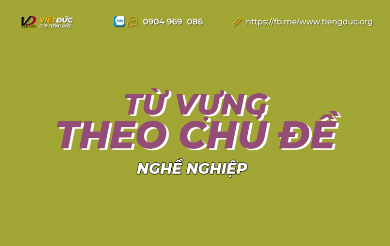 Từ vựng tiếng Đức theo chủ đề nghề nghiệp