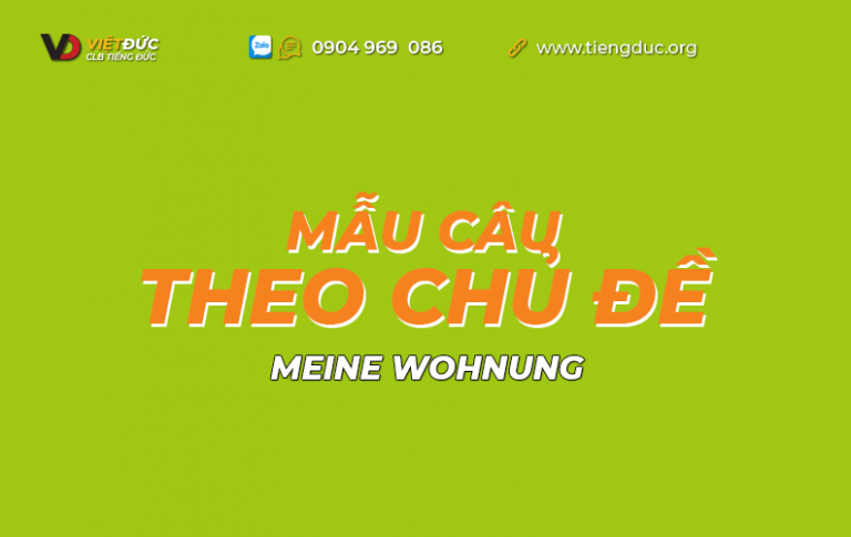 Mẫu câu tiếng Đức theo chủ đề căn hộ của tôi - meine Wohnung