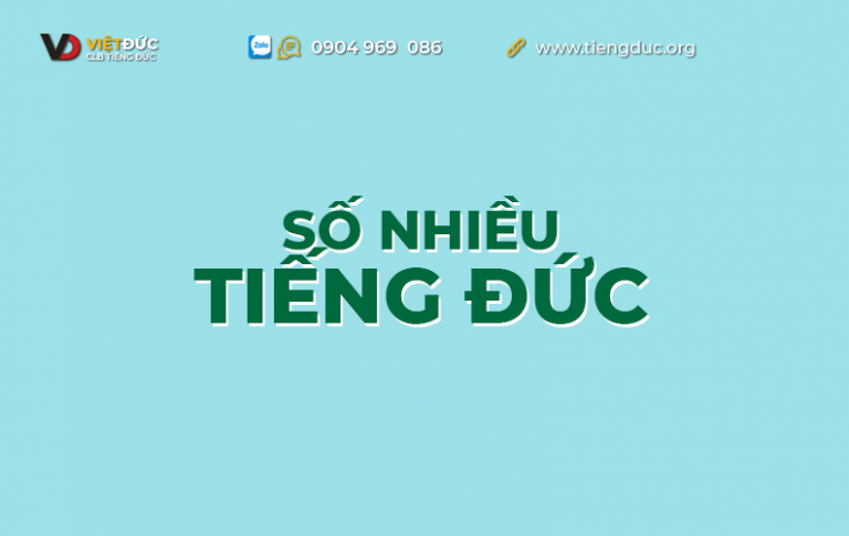 Số nhiều trong tiếng Đức