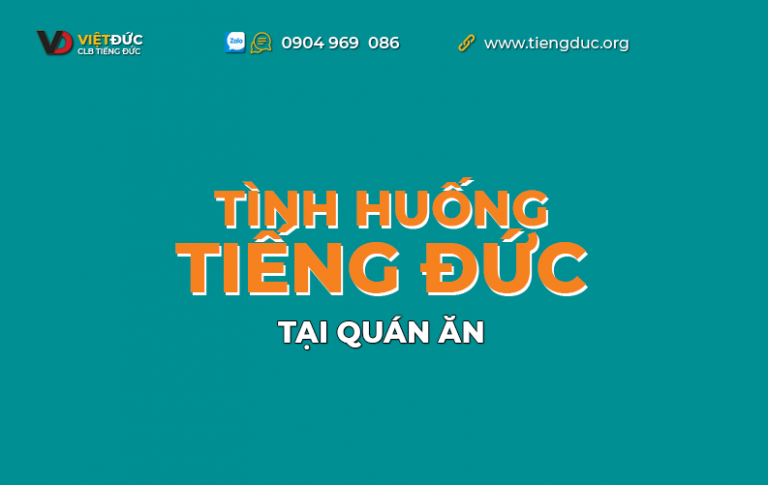 Tình huống tại quán ăn trong tiếng Đức