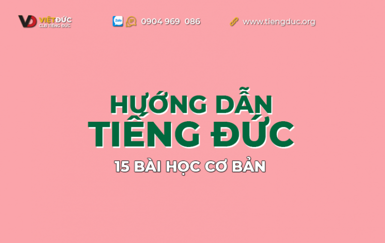 15 bài học tiếng Đức cho người mới bắt đầu