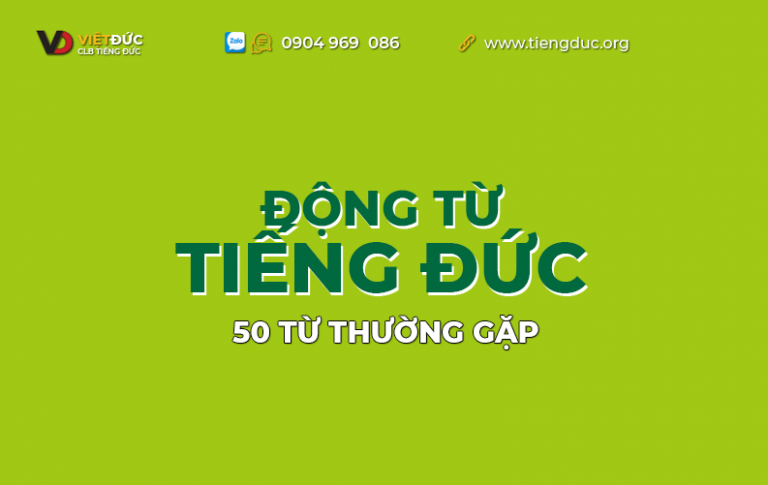50 động từ thường gặp trong tiếng Đức