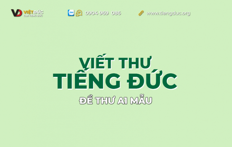 Đề viết thư tiếng Đức A1 mẫu