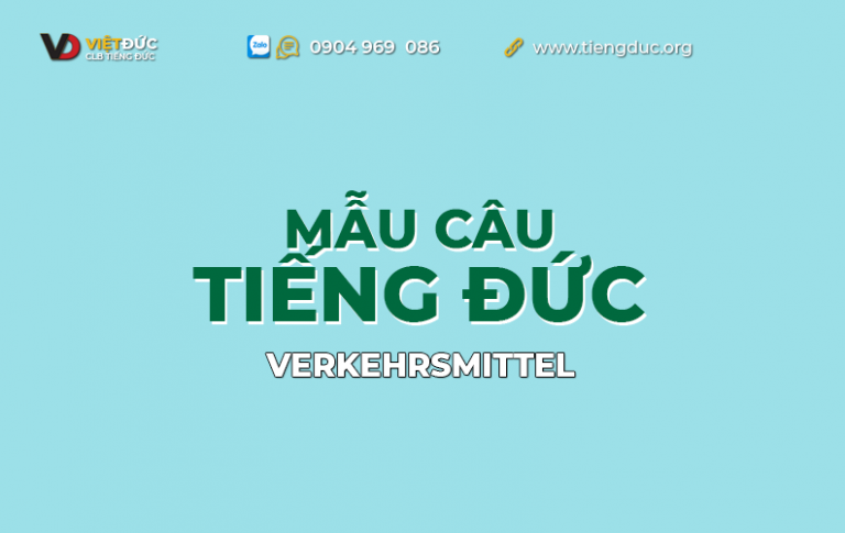 Mẫu câu tiếng Đức theo chủ đề phương tiện giao thông