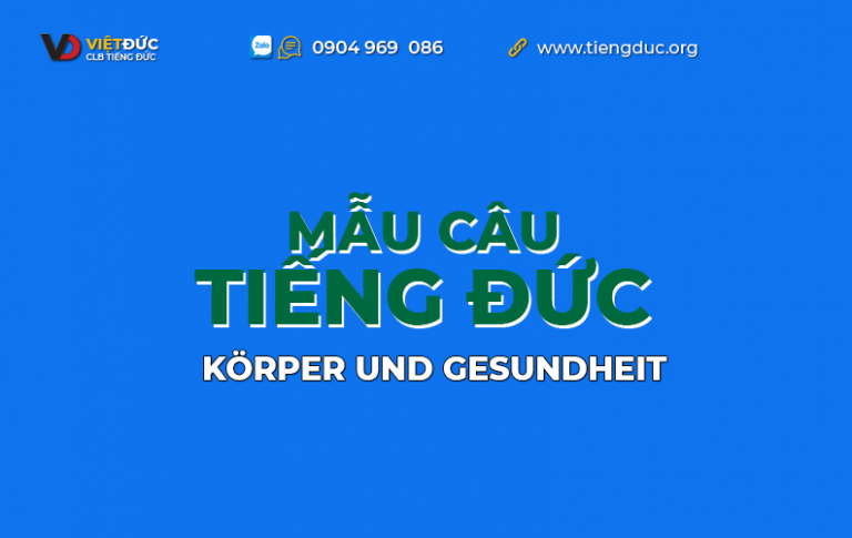 Mẫu câu tiếng Đức theo chủ đề sức khỏe