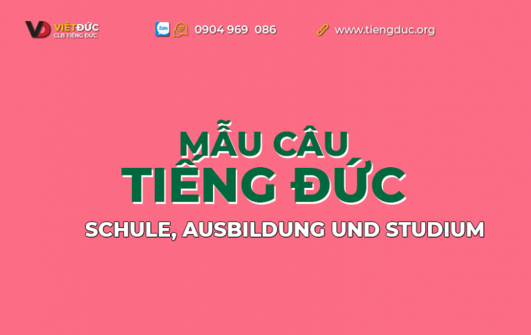 Mẫu câu tiếng Đức theo chủ đề trường học