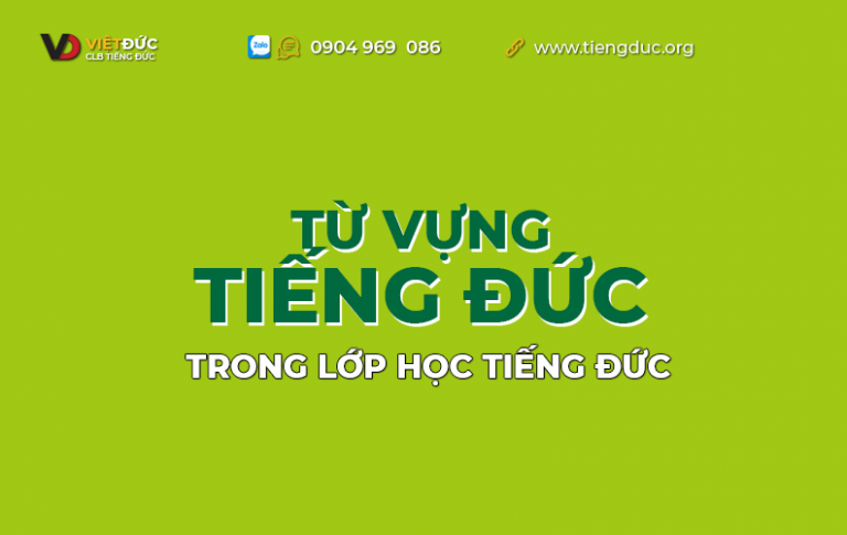 Từ vựng tiếng Đức chủ đề trong lớp học tiếng Đức
